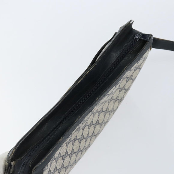 GUCCI GG Supreme Sherry Line Shoulder Bag PVC Navy Gold 14 02 013 Auth 154336