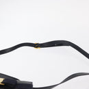 Salvatore Ferragamo Vala Hand Bag Leather 2way Navy Gold Auth 154340-15