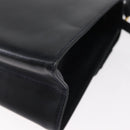 Salvatore Ferragamo Vala Hand Bag Leather 2way Navy Gold Auth 154340-18