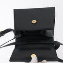 Salvatore Ferragamo Vala Hand Bag Leather 2way Navy Gold Auth 154340-19