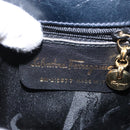 Salvatore Ferragamo Vala Hand Bag Leather 2way Navy Gold Auth 154340-12