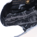 Salvatore Ferragamo Vala Hand Bag Leather 2way Navy Gold Auth 154340-11