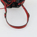 LOUIS VUITTON Epi Noe Shoulder Bag Bicolor Black Red M44017 LV Auth 154341-7