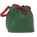 LOUIS VUITTON Epi Petit Noe Shoulder Bag Bicolor Green Red M44147 LV Auth 154342-1