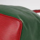 LOUIS VUITTON Epi Petit Noe Shoulder Bag Bicolor Green Red M44147 LV Auth 154342-17