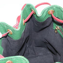 LOUIS VUITTON Epi Petit Noe Shoulder Bag Bicolor Green Red M44147 LV Auth 154342-20