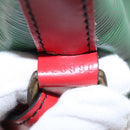 LOUIS VUITTON Epi Petit Noe Shoulder Bag Bicolor Green Red M44147 LV Auth 154342-12