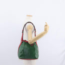 LOUIS VUITTON Epi Petit Noe Shoulder Bag Bicolor Green Red M44147 LV Auth 154342-23