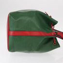 LOUIS VUITTON Epi Petit Noe Shoulder Bag Bicolor Green Red M44147 LV Auth 154342-3
