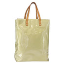 LOUIS VUITTON Monogram Vernis Reade MM Hand Bag Gris M91142 LV Auth 154344-1