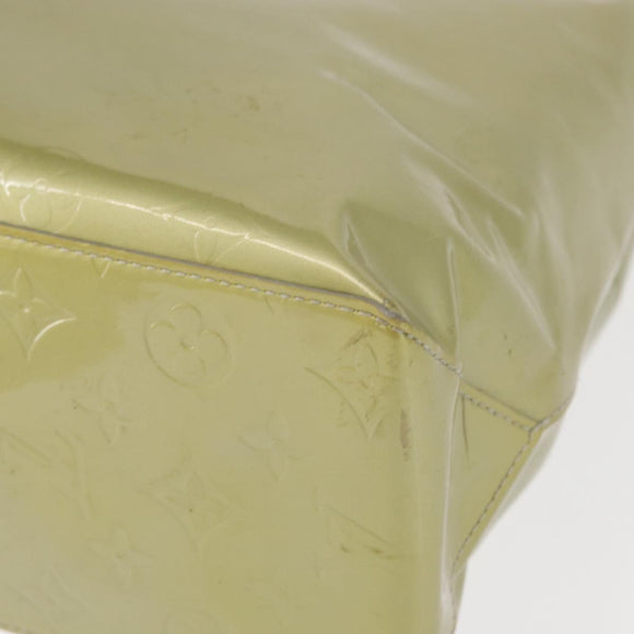 LOUIS VUITTON Monogram Vernis Reade MM Hand Bag Gris M91142 LV Auth 154344