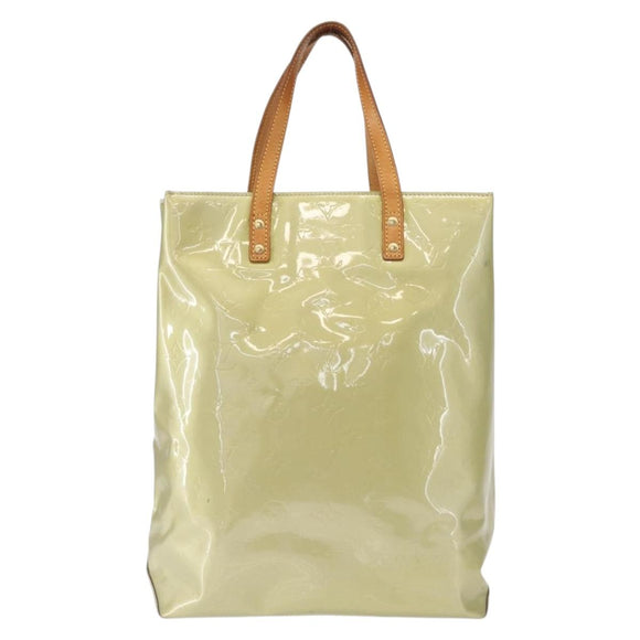 LOUIS VUITTON Monogram Vernis Reade MM Hand Bag Gris M91142 LV Auth 154344