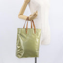 LOUIS VUITTON Monogram Vernis Reade MM Hand Bag Gris M91142 LV Auth 154344-22