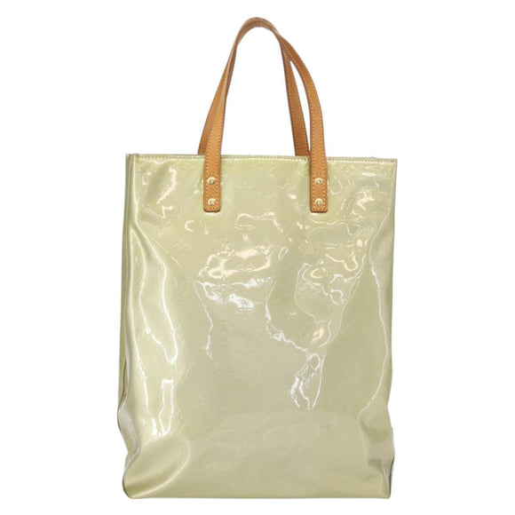 LOUIS VUITTON Monogram Vernis Reade MM Hand Bag Gris M91142 LV Auth 154344