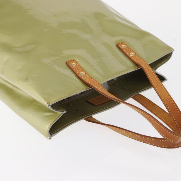 LOUIS VUITTON Monogram Vernis Reade MM Hand Bag Gris M91142 LV Auth 154344