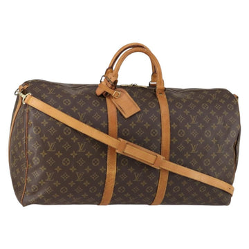 LOUIS VUITTON Monogram Keepall Bandouliere 60 Boston Bag M41412 LV Auth 154347