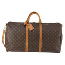 LOUIS VUITTON Monogram Keepall Bandouliere 60 Boston Bag M41412 LV Auth 154347-13