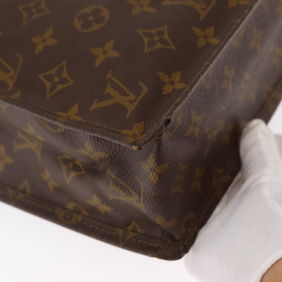 LOUIS VUITTON Monogram Sac Plat Hand Bag M51140 LV Auth 154353