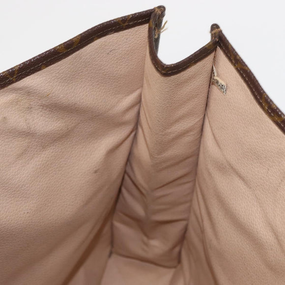 LOUIS VUITTON Monogram Sac Plat Hand Bag M51140 LV Auth 154353