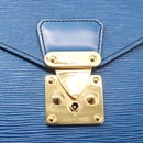 LOUIS VUITTON Epi Porte Documents Senatur Clutch Bag Blue M54455 LV Auth 154359-8