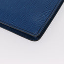 LOUIS VUITTON Epi Porte Documents Senatur Clutch Bag Blue M54455 LV Auth 154359-7