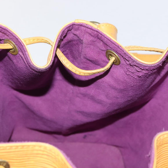 LOUIS VUITTON Epi Petit Noe Shoulder Bag Yellow M44109 LV Auth 154360