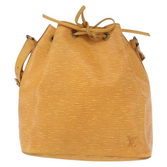 LOUIS VUITTON Epi Petit Noe Shoulder Bag Yellow M44109 LV Auth 154360