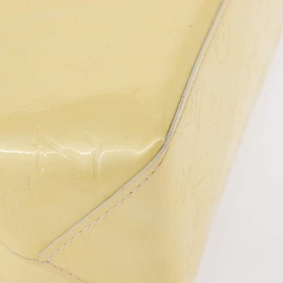 LOUIS VUITTON Monogram Vernis Reade PM Hand Bag Perle M91336 LV Auth 154363