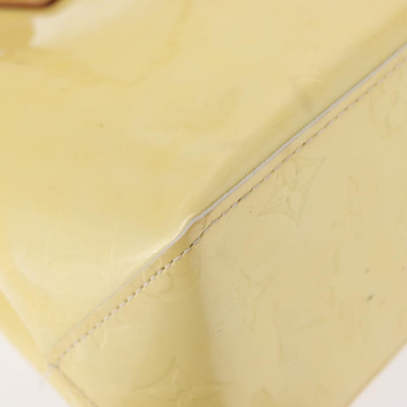 LOUIS VUITTON Monogram Vernis Reade PM Hand Bag Perle M91336 LV Auth 154363