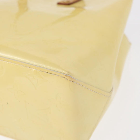 LOUIS VUITTON Monogram Vernis Reade PM Hand Bag Perle M91336 LV Auth 154363