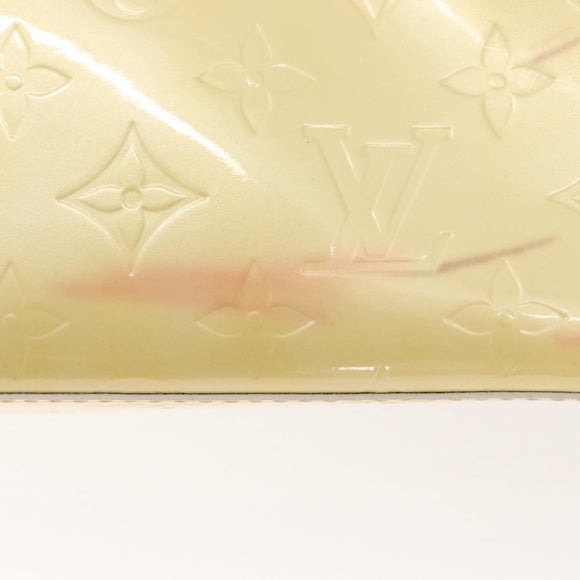 LOUIS VUITTON Monogram Vernis Reade PM Hand Bag Perle M91336 LV Auth 154363