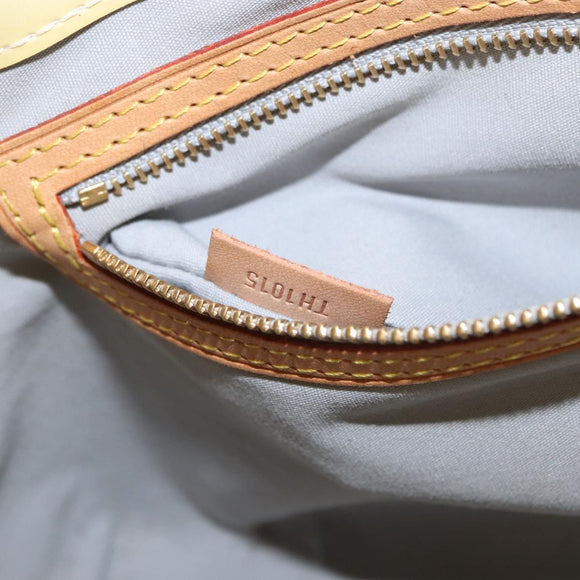 LOUIS VUITTON Monogram Vernis Reade PM Hand Bag Perle M91336 LV Auth 154363