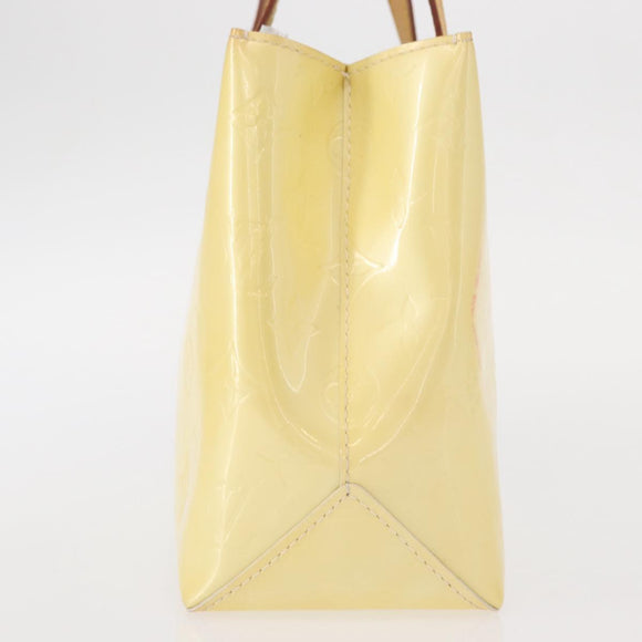 LOUIS VUITTON Monogram Vernis Reade PM Hand Bag Perle M91336 LV Auth 154363