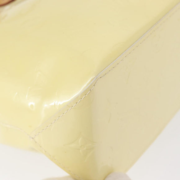 LOUIS VUITTON Monogram Vernis Reade PM Hand Bag Perle M91336 LV Auth 154364V