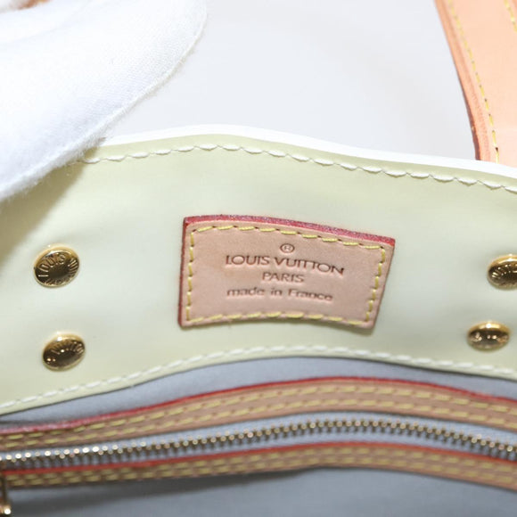 LOUIS VUITTON Monogram Vernis Reade PM Hand Bag Perle M91336 LV Auth 154364V