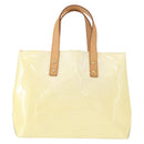 LOUIS VUITTON Monogram Vernis Reade PM Hand Bag Perle M91336 LV Auth 154364V-13