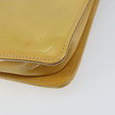 LOUIS VUITTON Monogram Vernis Lexington Pouch Beige M91010 LV Auth 154365-9