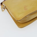 LOUIS VUITTON Monogram Vernis Lexington Pouch Beige M91010 LV Auth 154365-14