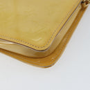 LOUIS VUITTON Monogram Vernis Lexington Pouch Beige M91010 LV Auth 154365-15