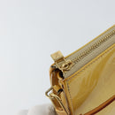 LOUIS VUITTON Monogram Vernis Lexington Pouch Beige M91010 LV Auth 154365-10