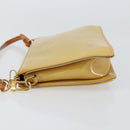 LOUIS VUITTON Monogram Vernis Lexington Pouch Beige M91010 LV Auth 154365-4