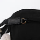 PRADA Waist bag Nylon Black Silver Auth 154367-15