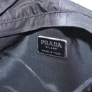 PRADA Waist bag Nylon Black Silver Auth 154367-17
