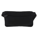 PRADA Waist bag Nylon Black Silver Auth 154367-3