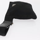 PRADA Waist bag Nylon Black Silver Auth 154367-6