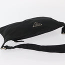 PRADA Waist bag Nylon Black Silver Auth 154367-7