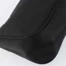 PRADA Accessory Pouch Nylon Black Silver Auth 154368-14