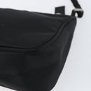 PRADA Accessory Pouch Nylon Black Silver Auth 154368-15