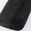 PRADA Accessory Pouch Nylon Black Silver Auth 154368-16