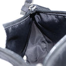 PRADA Accessory Pouch Nylon Black Silver Auth 154368-19